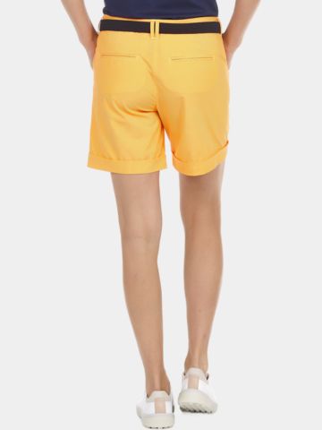 Valiente gestreifte Bermuda Shorts orange