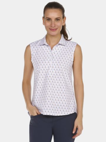 Valiente polo printed w/o sleeves ohne Arm Polo fancy