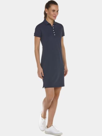Valiente Halbarm Polokleid navy