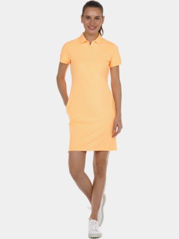 Valiente polo dress Halbarm Kleid orange
