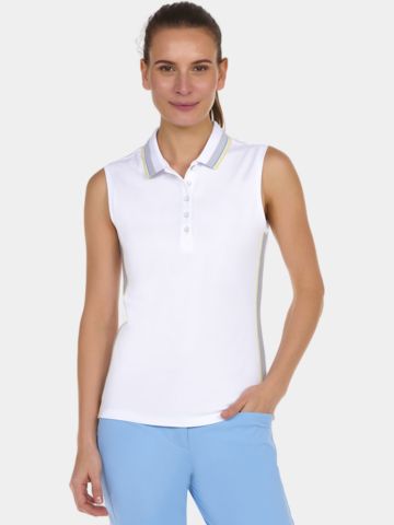 Valiente polo w/o sleeves ohne Arm Polo weiß