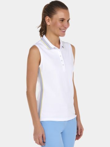 Valiente Polo ohne Ärmel weiß