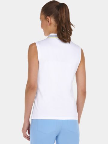 Valiente Polo ohne Ärmel weiß