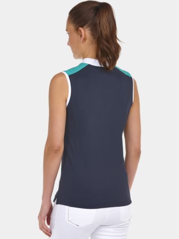 Valiente ärmelloses Polo navy