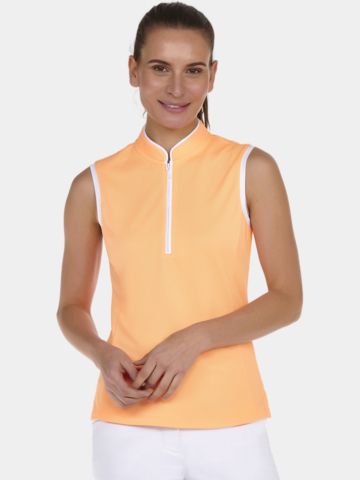 Valiente polo w/o sleeves ohne Arm Polo orange