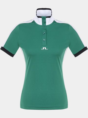 J.Lindeberg Minna GH Halbarm Polo grün