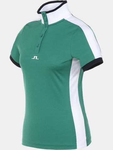 J.Lindeberg  Minna GH Halbarm Polo grün