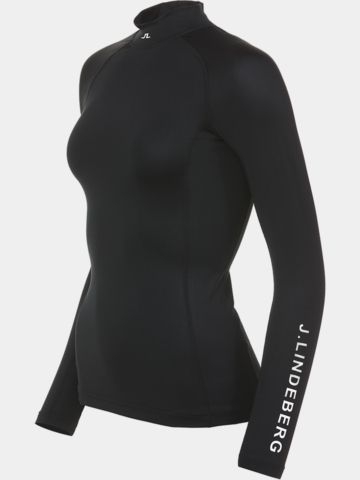 J.Lindeberg  Asa Soft Compression Top Stretch Unterzieher schwarz