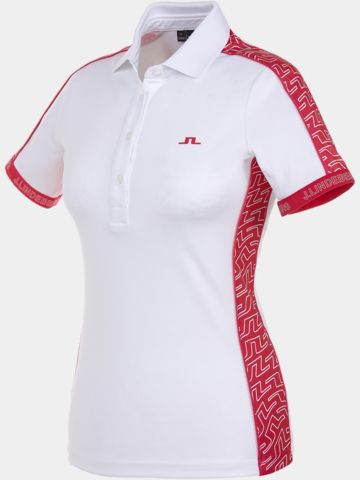 J.Lindeberg  Damai Halbarm Polo weiß