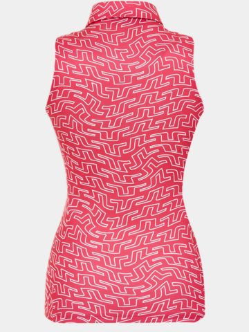 J.Lindeberg Dena Print ohne Arm Polo pink