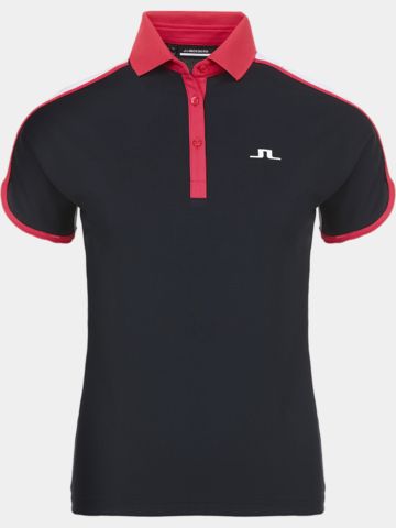 J.Lindeberg Beatrix Halbarm Polo navy