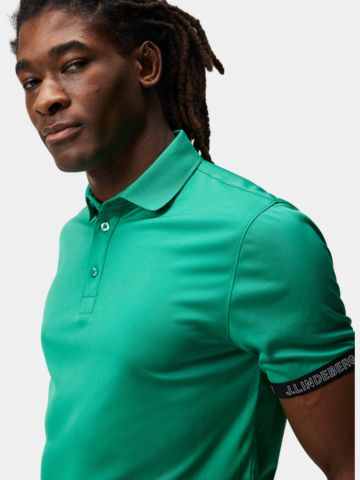 J.Lindeberg Guy Regular Halbarm Polo grün