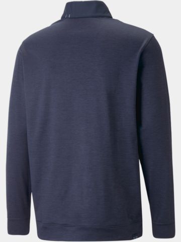 Puma Cloudspun Colorblock 1/4 Zip Stretch Midlayer navy