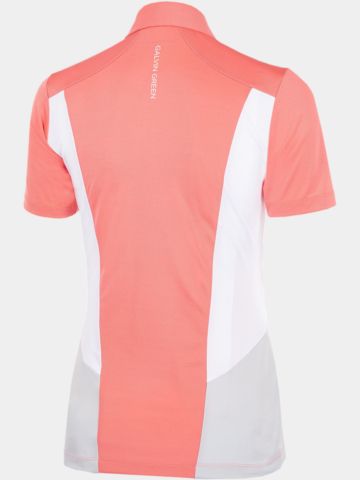 Galvin Green Melanie Halbarm Polo koralle