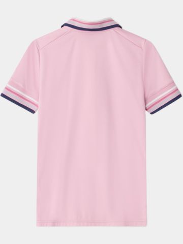 Cross STRIPE Halbarm Polo rosa