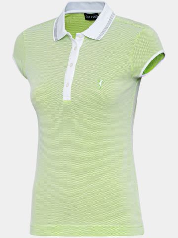 Golfino THE MERCEDES CAP SL Halbarm Polo hellgrün