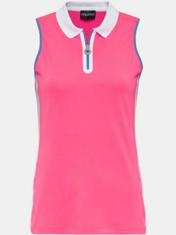 Golfino SURFING CALIFORNIA ohne Arm Polo pink