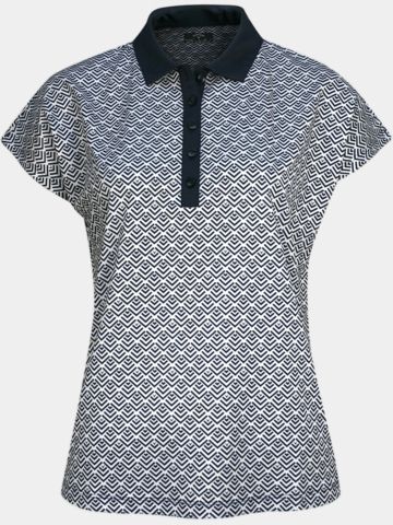 Callaway CHEV GEO Halbarm Polo weiß