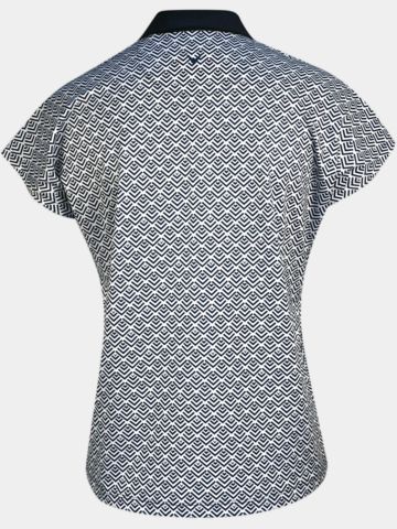 Callaway CHEV GEO Halbarm Polo weiß