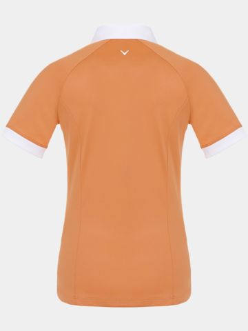 Callaway SHORT SLEEVE V-PLACKET COLORBLOCK Halbarm Polo orange