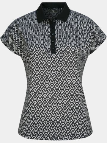 Callaway CHEV GEO Halbarm Polo schwarz