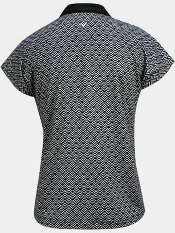 Callaway CHEV GEO Halbarm Polo schwarz
