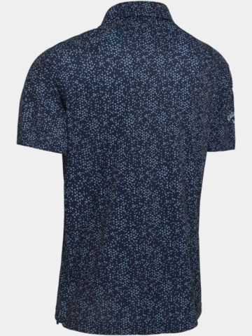 Callaway ALLOVER CHEV Halbarm Polo dunkelblau