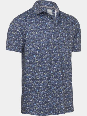 Callaway GOLF NOVELTY PRINT Halbarm Polo dunkelblau