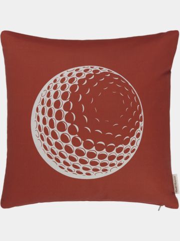 Golf House Kissen Golfball rot