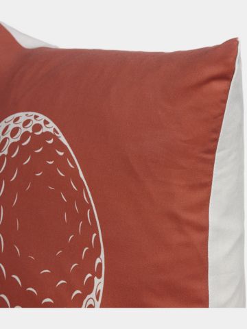 Golf House Kissen Golfball rot