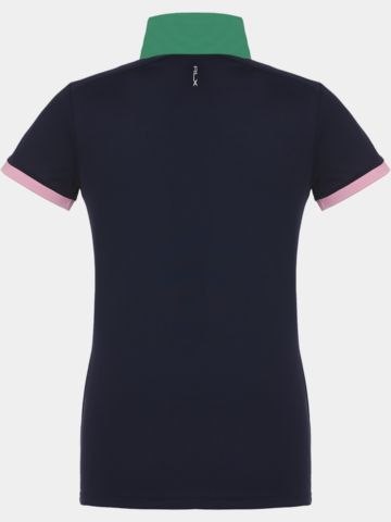 Polo Ralph Lauren Stehkragen mit Kontrast Halbarm navy