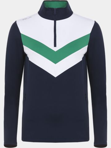 Polo Ralph Lauren V Kontrast Stretch Midlayer navy