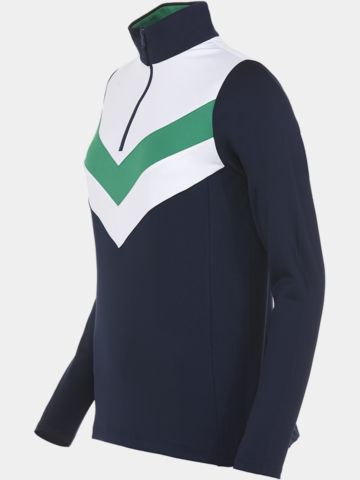 Polo Ralph Lauren V Kontrast Stretch Midlayer navy