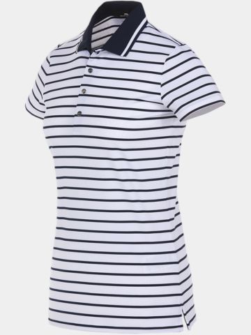 Polo Ralph Lauren RLX Basic Stripe Tour Halbarm Polo navy