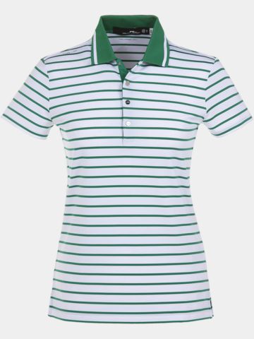 Polo Ralph Lauren RLX Basic Stripe Tour Halbarm grün