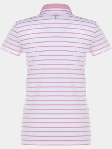 Polo Ralph Lauren RLX Basic Stripe Tour Halbarm rosa