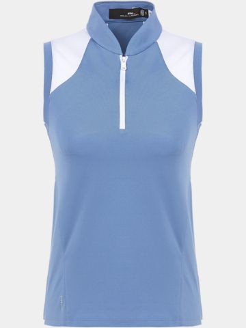 Polo Ralph Lauren Stehkragen mit Kontrast ohne Arm blau