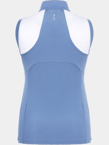 Polo Ralph Lauren Stehkragen mit Kontrast ohne Arm blau