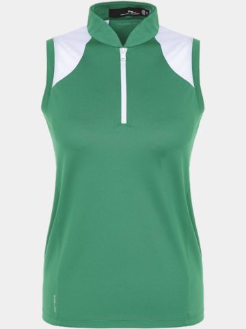Polo Ralph Lauren Stehkragen mit Kontrast ohne Arm grün