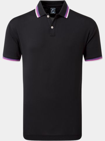 FootJoy Solid Halbarm Polo schwarz
