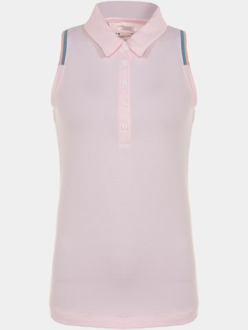 Under Armour Zinger Point Sleeveless Polo rosa
