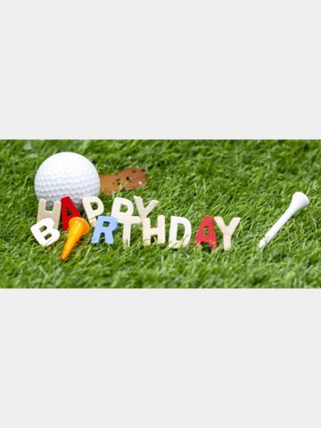 Golf House Gutschein zum Drucken Birthday