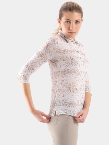 Chervo ATTILIA 3/4 Arm Polo weiß