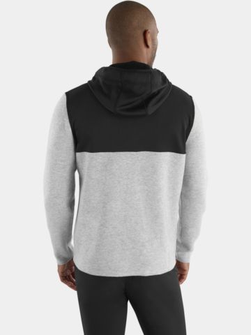 Calvin Klein ADDINGTON HOODED HALF ZIP Stretch Midlayer hellgrau melange