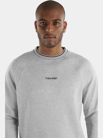 Calvin Klein RENDELL CREWNECK SWEATER Shirt Sweatshirt hellgrau melange