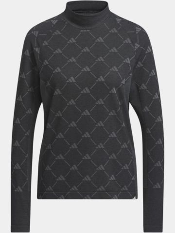 adidas LS WOOL Mock Unterzieher schwarz