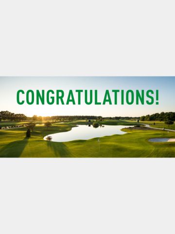 Golf House Gutschein zum Drucken Glückwunsch Platz