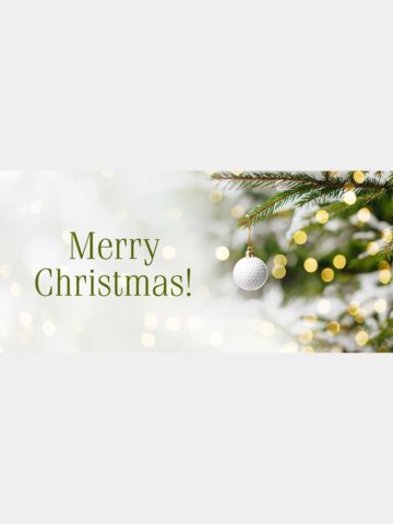 Golf House Gutschein zum Drucken Weihnachten Ball