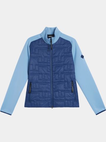 J.Lindeberg Quilt Hybrid Stretch Jacke blau