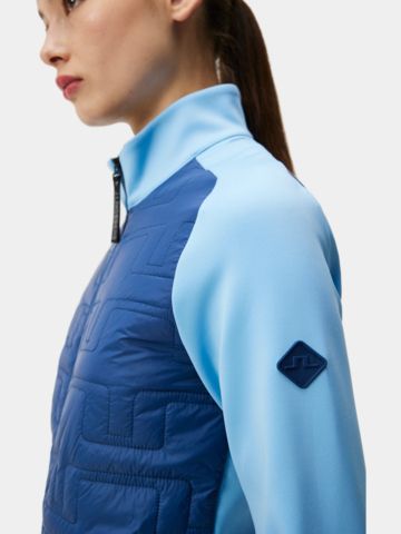 J.Lindeberg Quilt Hybrid Stretch Jacke blau